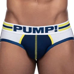Pump! Jockstraps-Jock Strap Sportboy Recharge Bleu Marine - Blanc