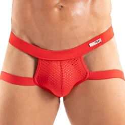 TOF Paris Jockstraps|Sous-Vêtements Sport-Jock Strap Tentation Microfibre Rouge