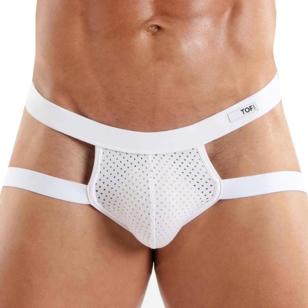 TOF Paris Jockstraps|Sous-Vêtements Sport-Jock Strap Tentation Microfibre Blanc