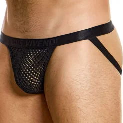 Modus Vivendi Jockstraps-Jock Strap Through Mesh Noir