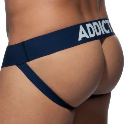 Addicted Jockstraps|Sous-Vêtements Push Up-Jockstrap Push Up Mesh Marine
