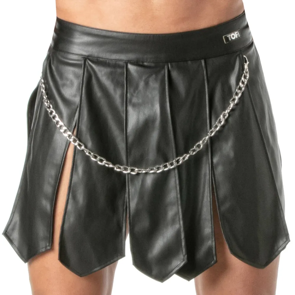 TOF Paris Tenues Sexy-Jupe Gladiateur Kinky Noire