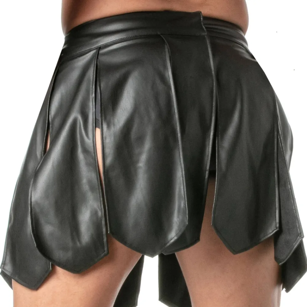 TOF Paris Tenues Sexy-Jupe Gladiateur Kinky Noire