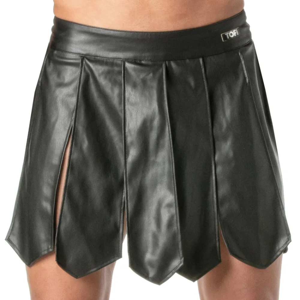 TOF Paris Tenues Sexy-Jupe Gladiateur Kinky Noire
