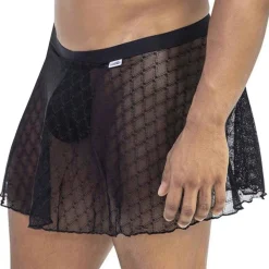 CandyMan Tenues Sexy-Jupe String Dentelle Noir
