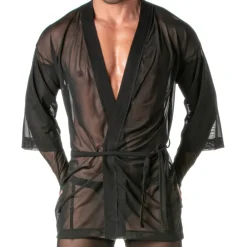 TOF Paris Robes De Chambre|Tenues D'Intérieur-Kimono Transgressiv Noir