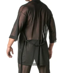 TOF Paris Robes De Chambre|Tenues D'Intérieur-Kimono Transgressiv Noir