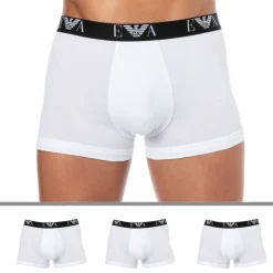 Emporio Armani Boxers-Lot de 3 Boxers Bold Monogram Coton Blancs