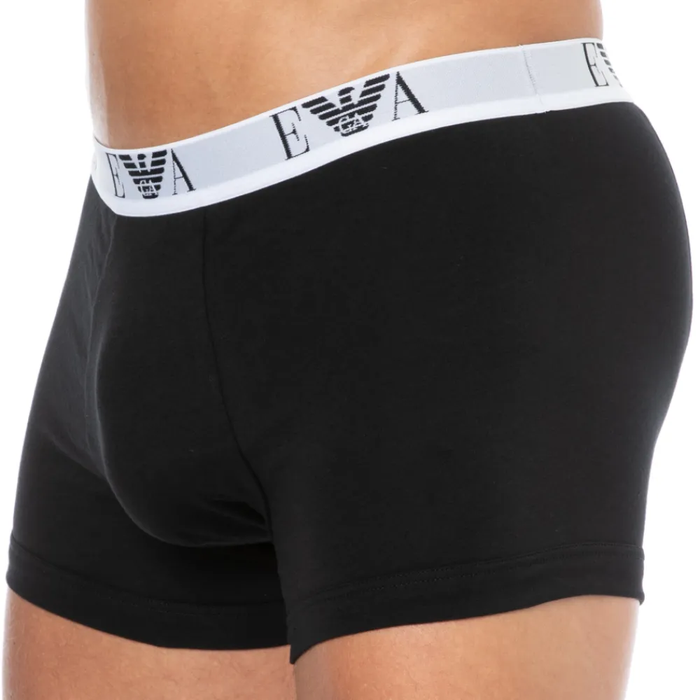 Emporio Armani Boxers-Lot de 3 Boxers Bold Monogram Coton Noirs