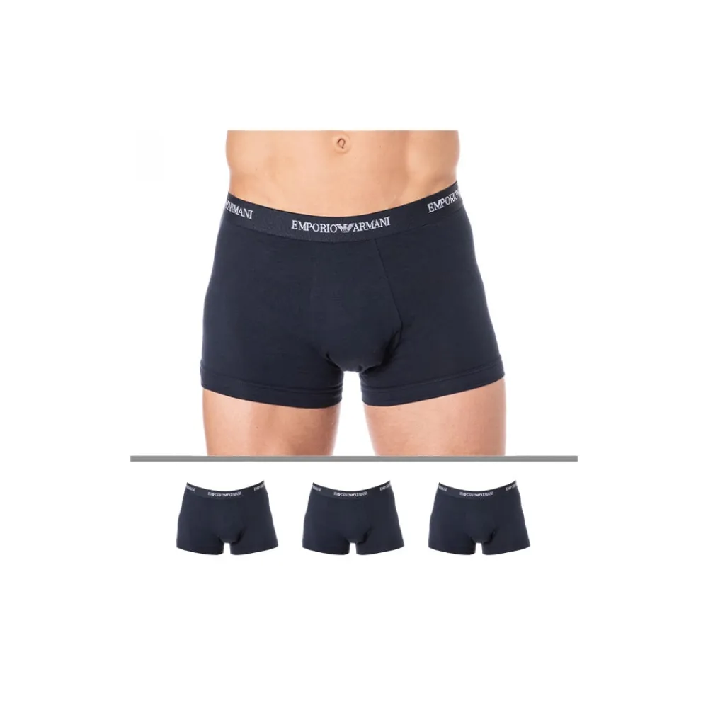Emporio Armani Boxers-Lot de 3 Boxers Core Logoband Bleu Marine