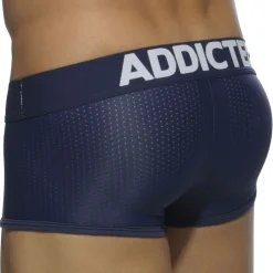 Addicted Sous-Vêtements Push Up|Push Up-Lot de 3 Boxers Courts Mesh Push Up Blanc - Bleu Marine - Noir