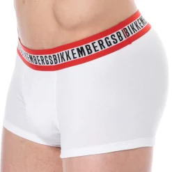 Bikkembergs Boxers-Lot de 3 Boxers Fashion Tape Coton Bleu - Noir - Blanc