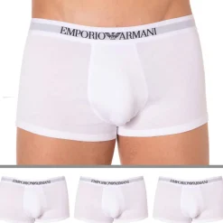 Emporio Armani Boxers-Lot de 3 Boxers Pure Cotton Blancs