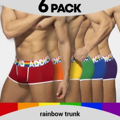 Addicted Shortys|Boxers-Lot de 6 Boxers Rainbow Multicolores