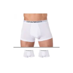 Emporio Armani Boxers-Lot de 2 Boxers Soft-Touch Bamboo Viscose Blancs