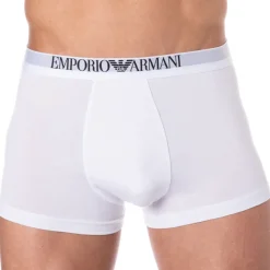 Emporio Armani Boxers-Lot de 2 Boxers Soft-Touch Bamboo Viscose Blancs