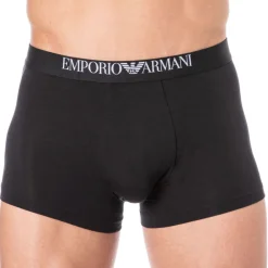Emporio Armani Boxers-Lot de 2 Boxers Soft-Touch Bamboo Viscose Noirs