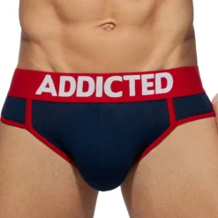 Addicted Jockstraps-Lot de 3 Jock Straps Second Skin Blanc - Marine - Bleu Roi