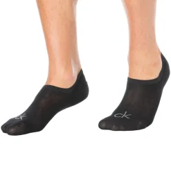 Calvin Klein Chaussettes-Lot de 3 Paires de Chaussettes Invisibles High Cut Noires