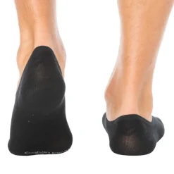 Calvin Klein Chaussettes-Lot de 3 Paires de Chaussettes Invisibles High Cut - Gris Chiné - Anthracite - Noir