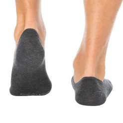 Calvin Klein Chaussettes-Lot de 3 Paires de Chaussettes Invisibles High Cut - Gris Chiné - Anthracite - Noir