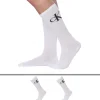 Calvin Klein Chaussettes-Lot de 2 Paires de Chaussettes Sport cK Blanches