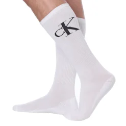 Calvin Klein Chaussettes-Lot de 2 Paires de Chaussettes Sport cK Blanches