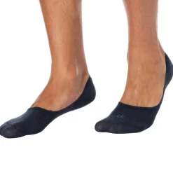 Calvin Klein Chaussettes-Lot de 3 Paires de Chaussettes Invisibles Mid Cut Bleu Denim