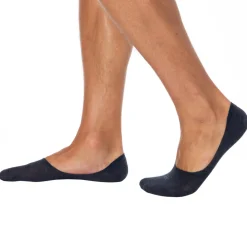 Calvin Klein Chaussettes-Lot de 3 Paires de Chaussettes Invisibles Mid Cut Bleu Denim