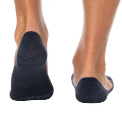 Calvin Klein Chaussettes-Lot de 3 Paires de Chaussettes Invisibles Mid Cut Bleu Denim
