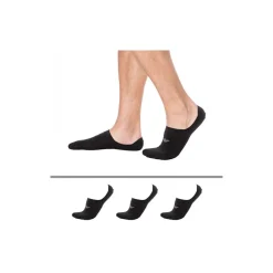 Emporio Armani Chaussettes-Lot de 3 Paires de Chaussettes Invisibles Casual Cotton Noires