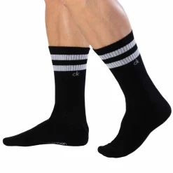 Calvin Klein Chaussettes-Lot de 2 Paires de Chaussettes Sport Maurice Noires