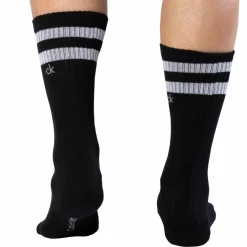 Calvin Klein Chaussettes-Lot de 2 Paires de Chaussettes Sport Maurice Noires