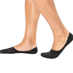 Calvin Klein Chaussettes-Lot de 3 Paires de Chaussettes Invisibles Mid Cut Noires