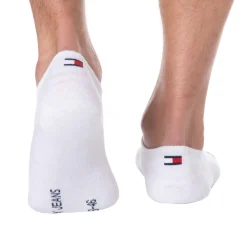 Tommy Hilfiger Chaussettes-Lot de 2 Paires de Chaussettes Invisibles Tommy Jeans Blanches