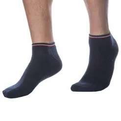 Tommy Hilfiger Chaussettes-Lot de 2 Paires de Socquettes Sneaker Iconic Bleu Marine