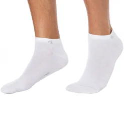 Calvin Klein Chaussettes-Lot de 3 Paires de Socquettes Blanches