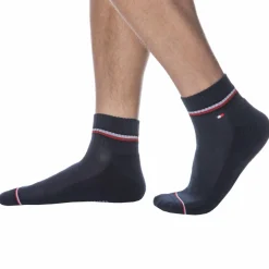 Tommy Hilfiger Chaussettes-Lot de 2 Paires de Socquettes Sport Iconic Bleu Marine