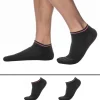 Tommy Hilfiger Chaussettes-Lot de 2 Paires de Socquettes Sneaker Iconic Noires