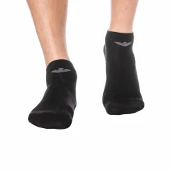Emporio Armani Chaussettes-Lot de 3 Paires de Socquettes Casual Cotton Noires