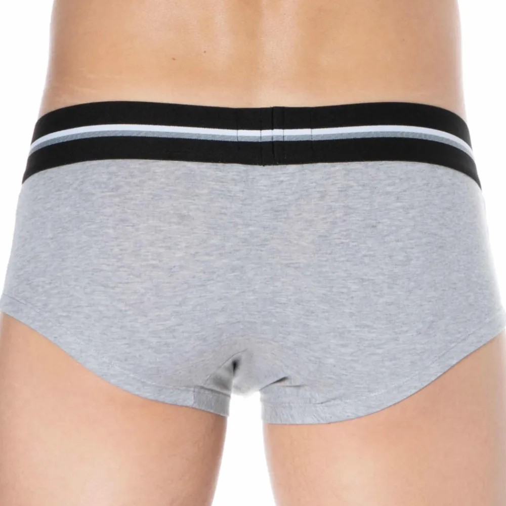 SKU Shortys|Boxers-Lot de 3 Shorties First Coton Gris Chiné