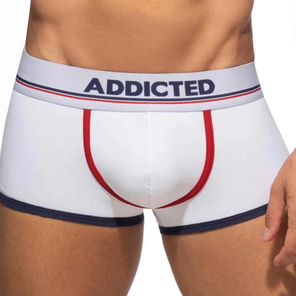 Addicted Shortys|Boxers-Lot de 3 Shortys Tommy Coton Bleu Marine - Blanc - Rouge
