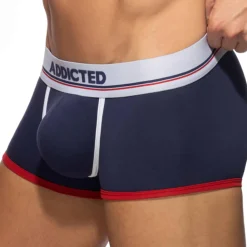 Addicted Shortys|Boxers-Lot de 3 Shortys Tommy Coton Bleu Marine - Blanc - Rouge