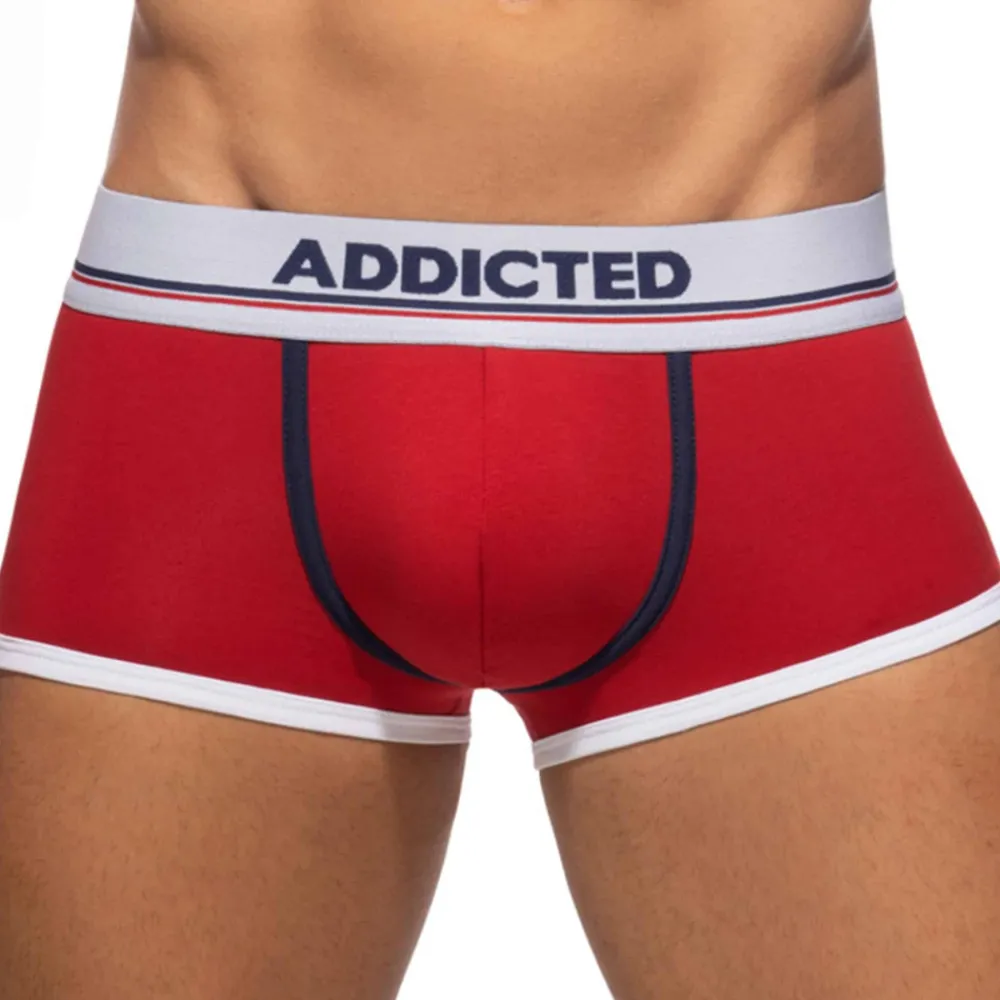 Addicted Shortys|Boxers-Lot de 3 Shortys Tommy Coton Bleu Marine - Blanc - Rouge