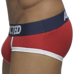 Addicted Slips-Lot de 3 Slips Basic Rouge - Gris - Bleu