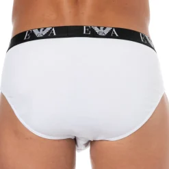 Emporio Armani Slips-Lot de 3 Slips Bold Monogram Coton Blancs