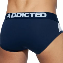 Addicted Slips-Lot de 3 Slips Combi Mesh Noir - Rouge - Bleu Marine