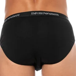 Emporio Armani Slips-Lot de 3 Slips Core Logoband Noirs