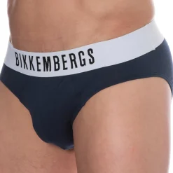 Bikkembergs Slips-Lot de 2 Slips Coton Bleu Marine