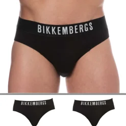 Bikkembergs Slips-Lot de 2 Slips Coton Noirs